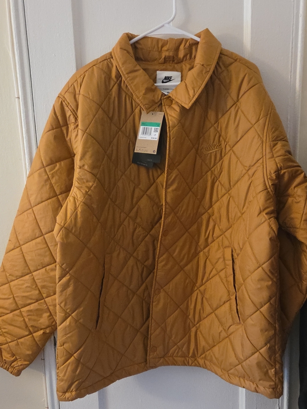 Nike Quilted Therma-FIT Insulated Jacket Gold Tan Men XL NWT